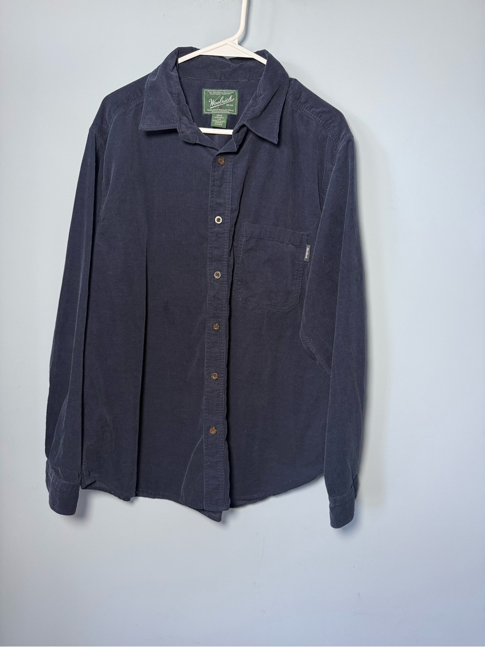 Woolrich Men's Dark Navy Corduroy Shirt Jacket